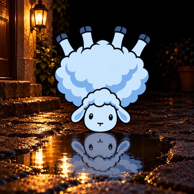 the puddle says i'm doing great.